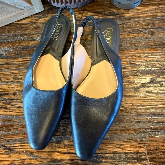 Franco Sarto Brielle Stylish Shoes Flats 7 Slingback Black - Picture 2 of 10